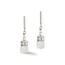 Coeur de Lion Ohrringe-GeoCube Precious Fusion Pearls Ohrstecker - 5086/21-1400