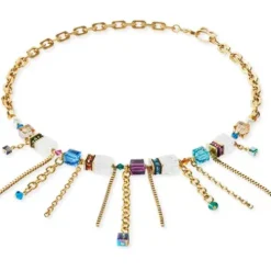 Coeur de Lion Halsketten-Sunray Cube Couture Halskette - 3020/10-1516