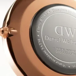 Daniel Wellington Lederarmband-Classic Black Reading Rose Gold