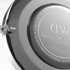 Daniel Wellington Lederarmband-Classic Black Sheffield Silver