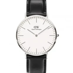 Daniel Wellington Lederarmband-Classic Sheffield Silver