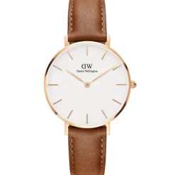 Daniel Wellington Lederarmband-Classic Petite Durham White Rose Gold