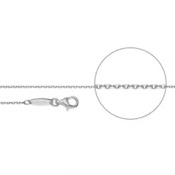 Der Kettenmacher Halsketten-Ankerkette Silber Diamantiert