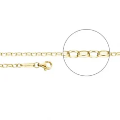 Der Kettenmacher Halsketten-Ankerkette Oval Gold