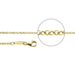 Der Kettenmacher Halsketten-Brillant Quadrat Halskette Gold