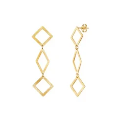 Der Kettenmacher Ohrringe-Rhombus Ohrringe - FAN2-ORG