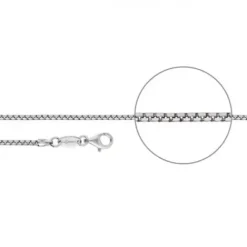 Der Kettenmacher Halsketten-Venezianerkette Silber Bombiert