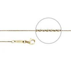 Der Kettenmacher Halsketten-Zopf Halskette Gold