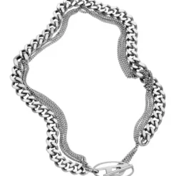 Diesel Halsketten-Oval D Logo Halskette - DX1549040