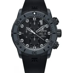Edox Silikonarmband-CO-1 Carbon Chronograph Automatic - 01125 CLNGN NING