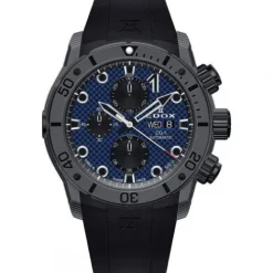 Edox Silikonarmband-CO-1 Carbon Chronograph Automatic - 01125 CLNGN BUNN