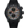 Edox Silikonarmband-CO-1 Carbon Chronograph Automatic - 01125 CCN GNO