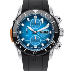 Edox Silikonarmband-CO-1 Chronograph Automatic Bezel Lock - 01128 3NOCA BUIDN
