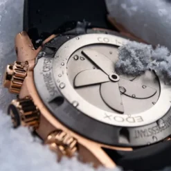 Edox Silikonarmband-CO-1 Date Chronograph - 10242 TINRCA BRDR