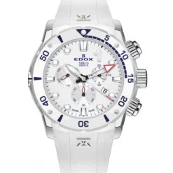 Edox Silikonarmband-CO-1 Date Chronograph - 10242 TINB BBUINR