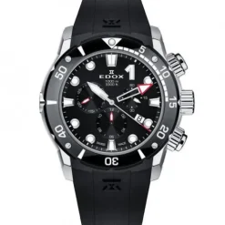 Edox Silikonarmband-CO-1 Date Chronograph - 10242 TIN NIN