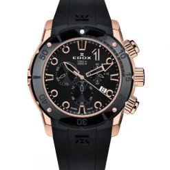 Edox Silikonarmband-CO-1 Date Chronograph - 10242 TINR NIR