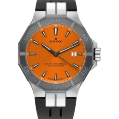 Edox Silikonarmband-Delfin Date - 53021 3GCA OINO