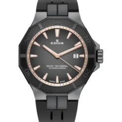 Edox Silikonarmband-Delfin Date - 53021 37GNM NDR