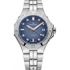 Edox Metallarmband-Delfin Diver Date Lady - 53020 3M BUDDR