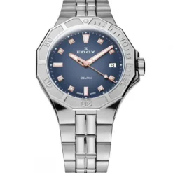 Edox Metallarmband-Delfin Diver Date Lady - 53020 3M BUDDR