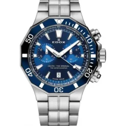 Edox Metallarmband-Delfin The Original Chronograph - 10112 3BUM BUIN