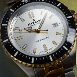 Edox Metallarmband-Neptunian Date Automatic - 80120 357JM AID