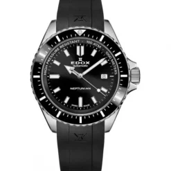 Edox Silikonarmband-Neptunian Date Automatic - 80120 3NCA NIN