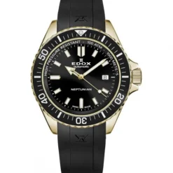 Edox Silikonarmband-Neptunian Date Automatic - 80120 37JCA NID
