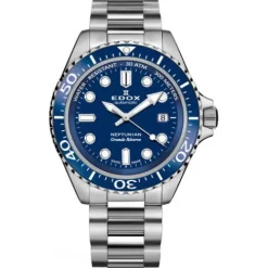 Edox Metallarmband-Neptunian Grande Réserve Date Automatic - 80801 3BUM BUIN