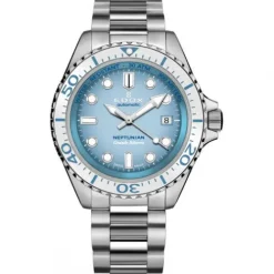 Edox Metallarmband-Neptunian Grande Réserve Date Automatic - 80801 3BBUM BUCDN