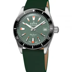 Edox Lederarmband-SkyDiver 38 Date Automatic Limited Edition - 80131 3NC VI