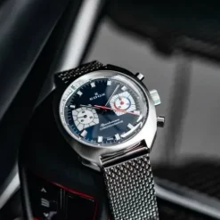 Edox Lederarmband-Sportsman Chronograph Automatic Limited Edition - 08202 3BU BUIN