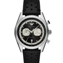 Emporio Armani Lederarmband-Racer Chronograph - AR11635