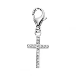 Engelsrufer (Kette mit) Kreuz-Kreuz Charm - ERC-LILCROSS-ZI