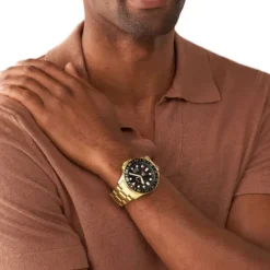 Fossil Metallarmband-Blue GMT - FS5990