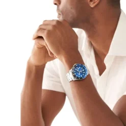 Fossil Metallarmband-Blue GMT - FS5991