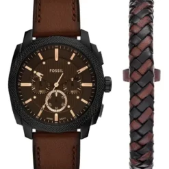 Fossil Lederarmband-Machine - FS6102SET