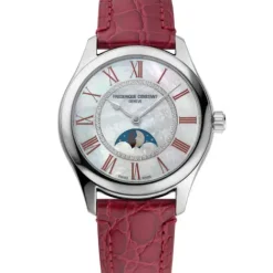 Frederique Constant Lederarmband-Classics Elegance Luna - FC-331MPWRD3B6