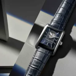 Frederique Constant Lederarmband-Classics Carree Heart Beat Automatic - FC-311N4C6