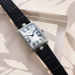 Frederique Constant Lederarmband-Classics Art Déco Carree - FC-200MPW2ACD6