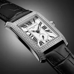 Frederique Constant Lederarmband-Classics Carree Small Seconds - FC-235S2CD6