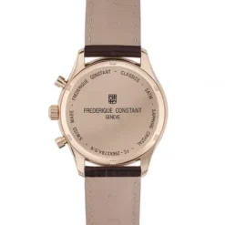 Frederique Constant Lederarmband-Classics Quartz Chronograph Triple Calendar - FC-296SW5B4
