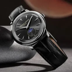 Frederique Constant Lederarmband-Classics Moneta Moonphase - FC-206B3S6