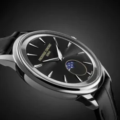 Frederique Constant Lederarmband-Classics Moneta Moonphase - FC-206B3S6