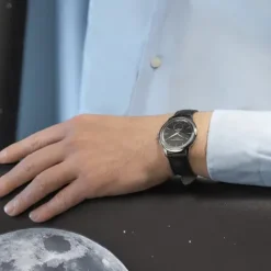 Frederique Constant Lederarmband-Classics Moneta Moonphase - FC-206B3S6