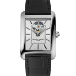 Frederique Constant Lederarmband-Classics Carree Heart Beat Automatic - FC-311S4C6