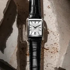 Frederique Constant Lederarmband-Classics Carree Automatic - FC-303S4C6