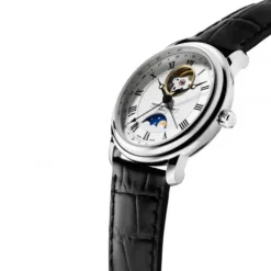 Frederique Constant Lederarmband-Classics Heart Beat Moonphase Date - FC-335MC4P6