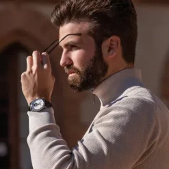 Frederique Constant Lederarmband-Classics Heart Beat Moonphase Date - FC-335MC4P6